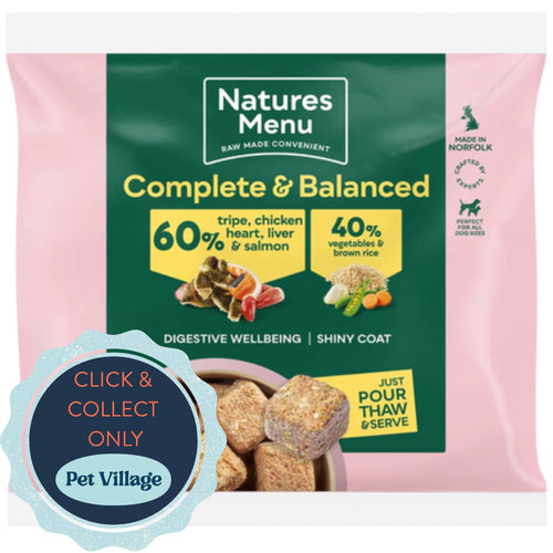 Natures Menu 60/40 Tripe, Chicken Heart, Liver & Salmon 1kg