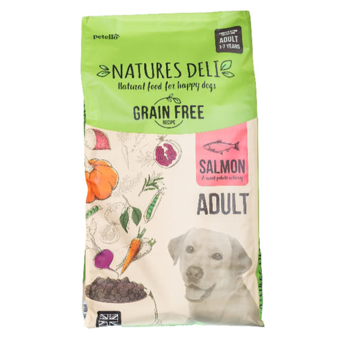 Natures Deli Adult Dry Dog Food Grain Free - Salmon & Sweet Potato