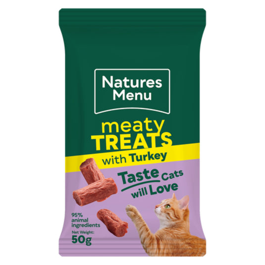 Natures Menu Cat Meaty Treats Turkey 50g