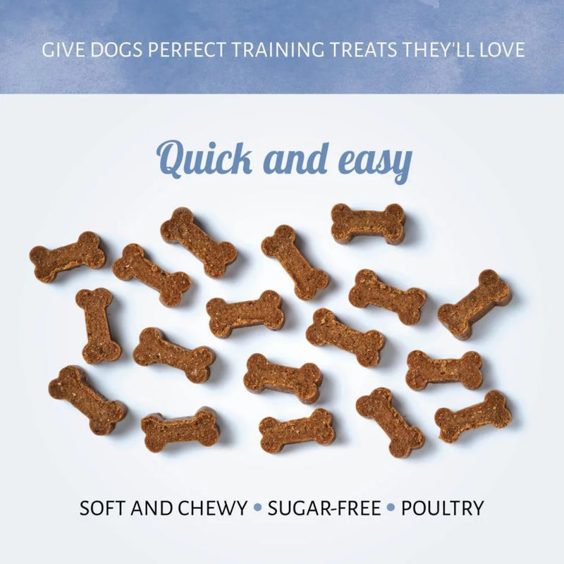 Load image into Gallery viewer, ANTOS Mini Bones Dog Training Treats 200g – Chicken Flavour
