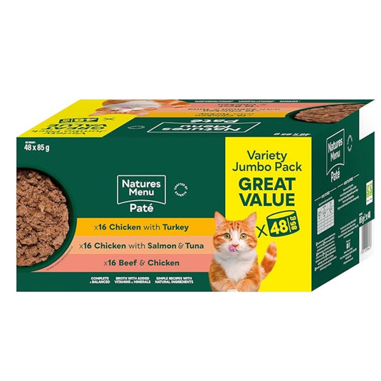 Natures Menu Pate For Cats Multipack 48 x 85g