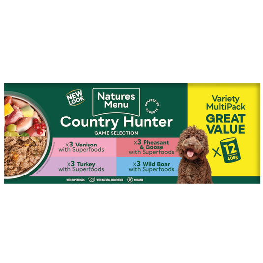 Natures Menu Country Hunter Meat Selection Multipack 12 x 400g