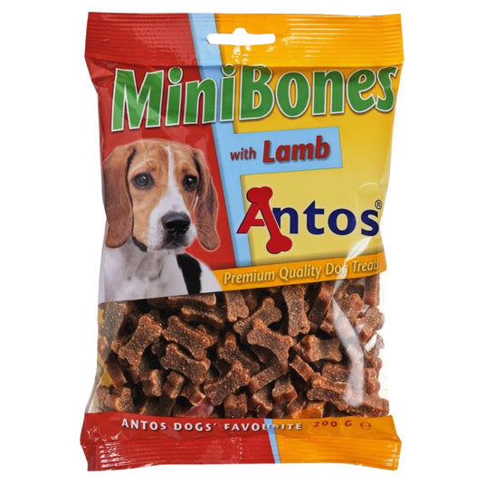 ANTOS Mini Bones Dog Training Treats 200g lamb flavour