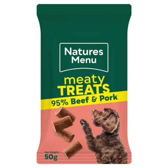 Natures Menu Dog Treat Beef & Pork 50g
