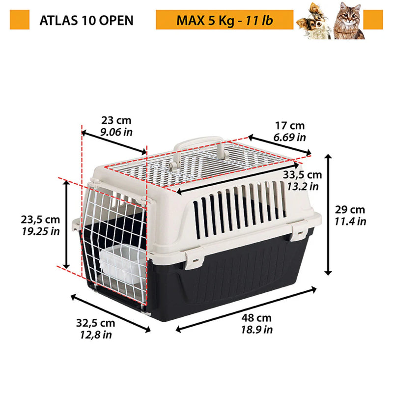 Load image into Gallery viewer, Ferplast Atlas 10 – Pet Carrier for Cats, Small Dogs &amp; Birds
