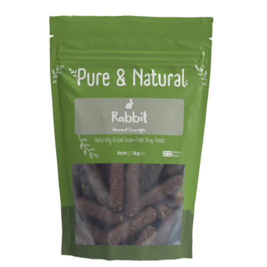 Pure & Natural Rabbit Gourmet Sausage 6cm 1kg