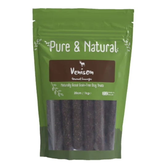Pure & Natural Venison Gourmet Sausage 20cm 1kg