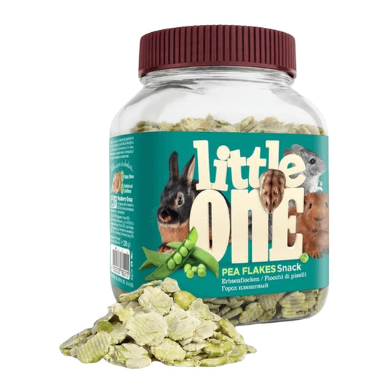 Little One Pea Flakes, natural crunchy pea treats for small animals