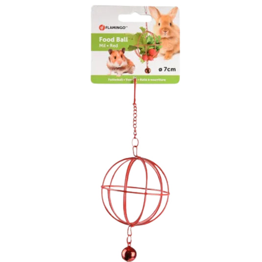 Hamster & Rabbit Food Ball 7cm, interactive feeder toy for small pets