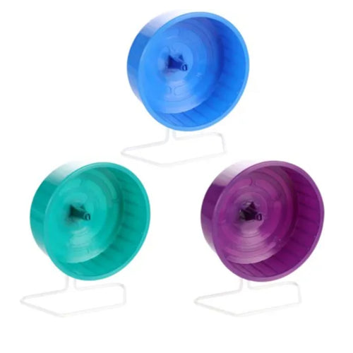 Hamster Running Wheel 13cm assorted colours, safe exercise wheel for small pets