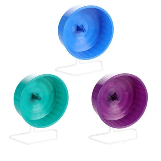 Hamster Running Wheel 13cm assorted colours, safe exercise wheel for small pets