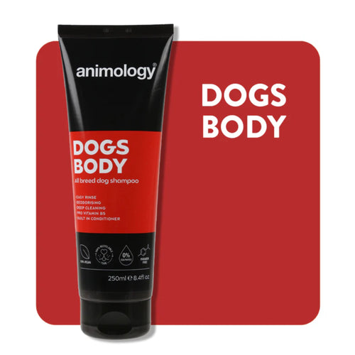 Animology Dogs Body 250ml bottle, all-breed dog shampoo for clean, healthy coat