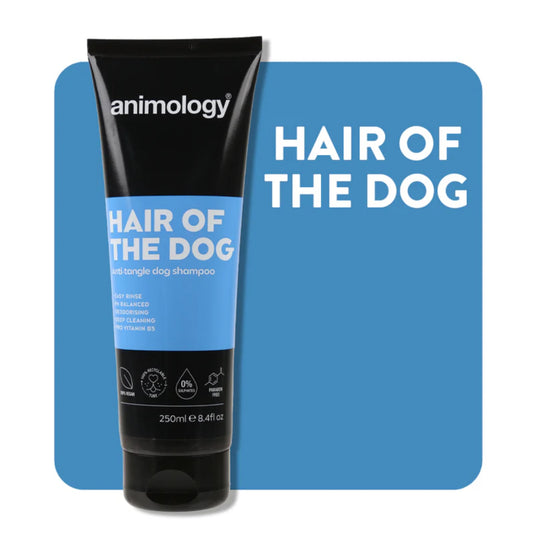 Animology Hair Of The Dog 250ml shampoo bottle — anti-tangle dog shampoo for clean, soft coat
