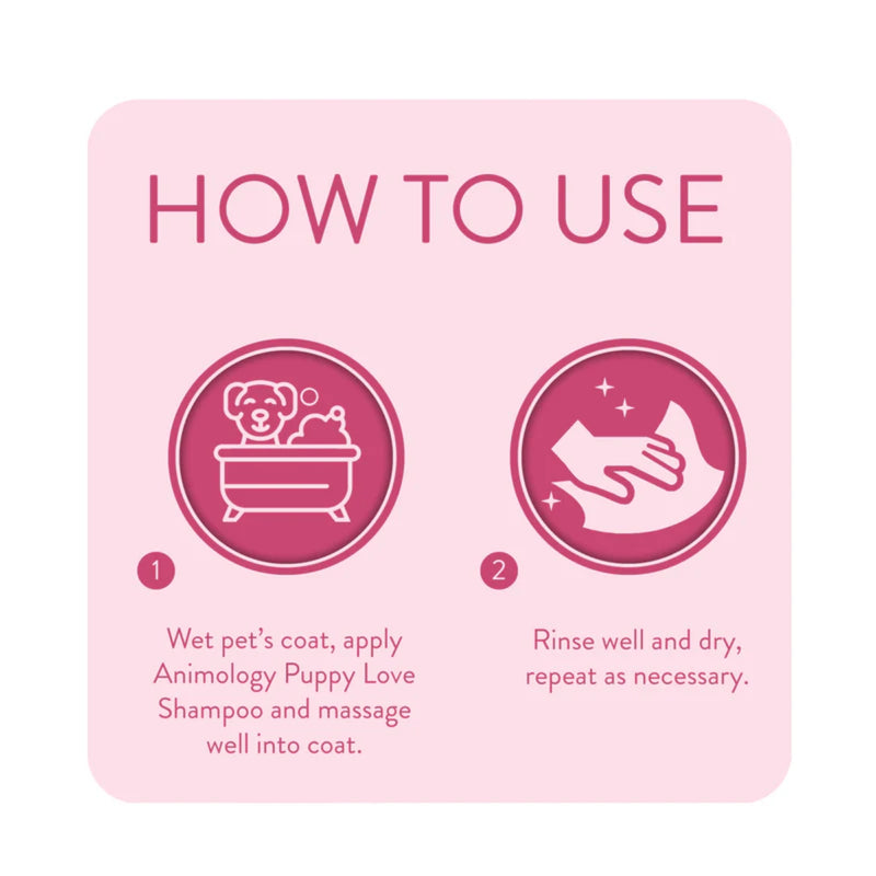 Load image into Gallery viewer, Animology Puppy Love Shampoo 250ml – Gentle &amp; Nourishing for Young Coats
