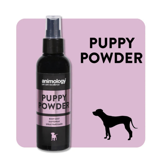 Animology Puppy Powder Fragrance Mist 150 ml bottle — gentle baby-powder scented body mist for dogs