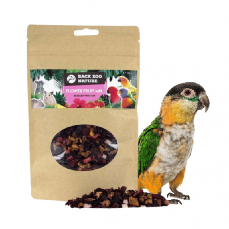 Load image into Gallery viewer, Back Zoo Nature Flower &amp; Fruit Mix Treats 100 g — dried flowers and fruit for birds, rabbits, guinea pigs, and small pets
