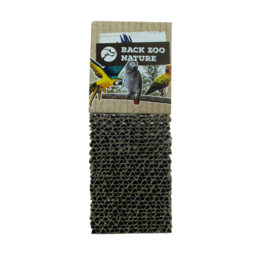 Back Zoo Nature Cardboard Treat Block for birds — hide treats in the holes for enrichment and foraging
