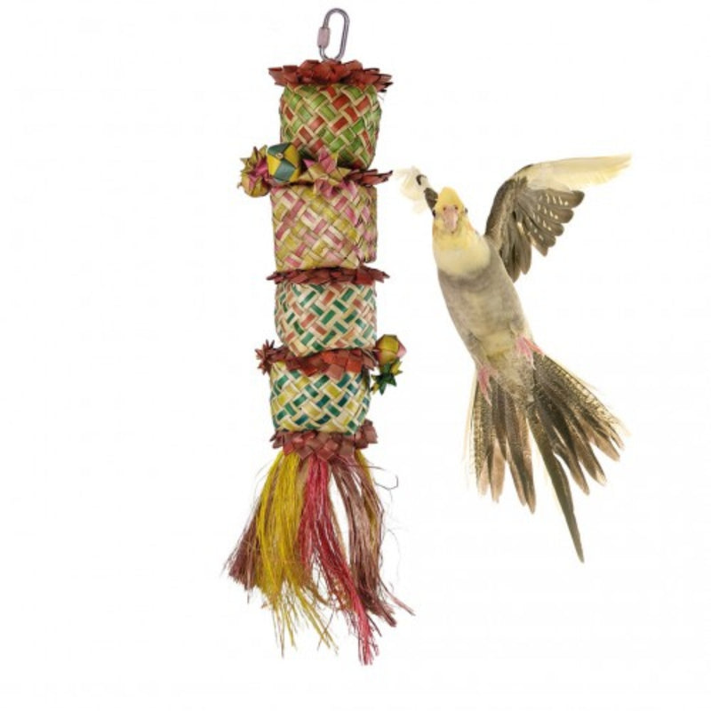 Load image into Gallery viewer, Back Zoo Nature Flower Tower — treat and foraging toy for birds, encourages pecking and enrichment
