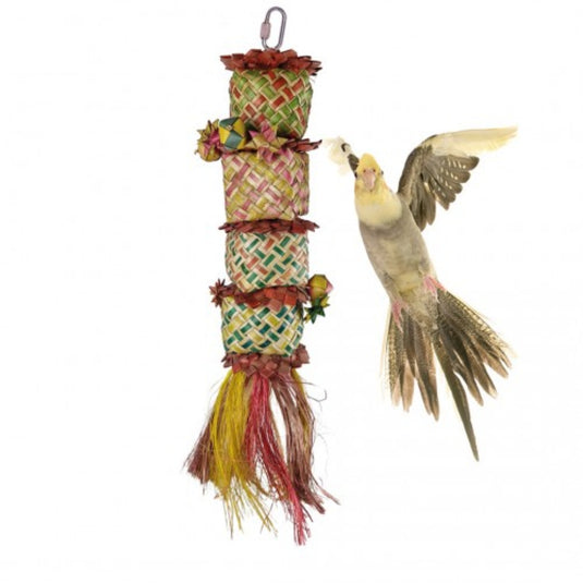 Back Zoo Nature Flower Tower — treat and foraging toy for birds, encourages pecking and enrichment