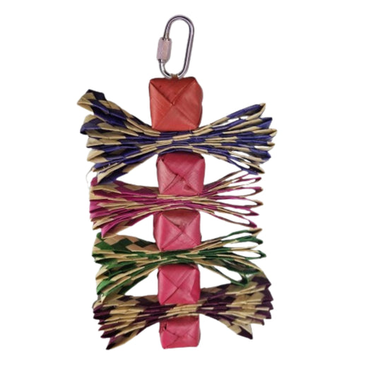 Back Zoo Nature Palmleaf Tower — enrichment and foraging toy for birds