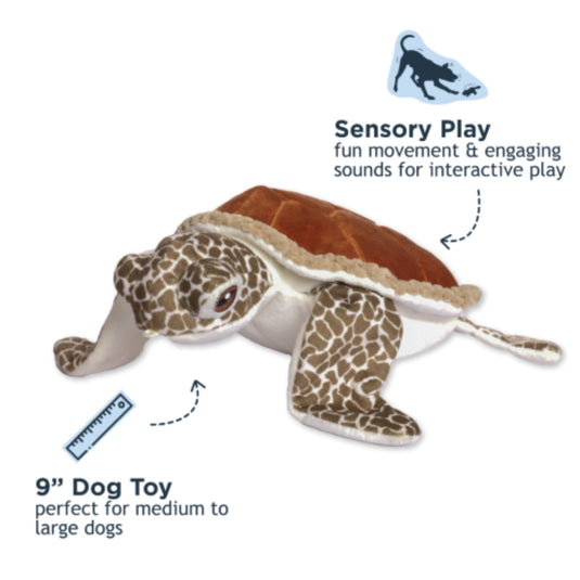 Tall Tail Animated Sea Turtle Dog Toy
