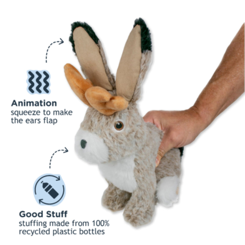 Load image into Gallery viewer, Tall Tails Animated Jackalope Dog Toy
