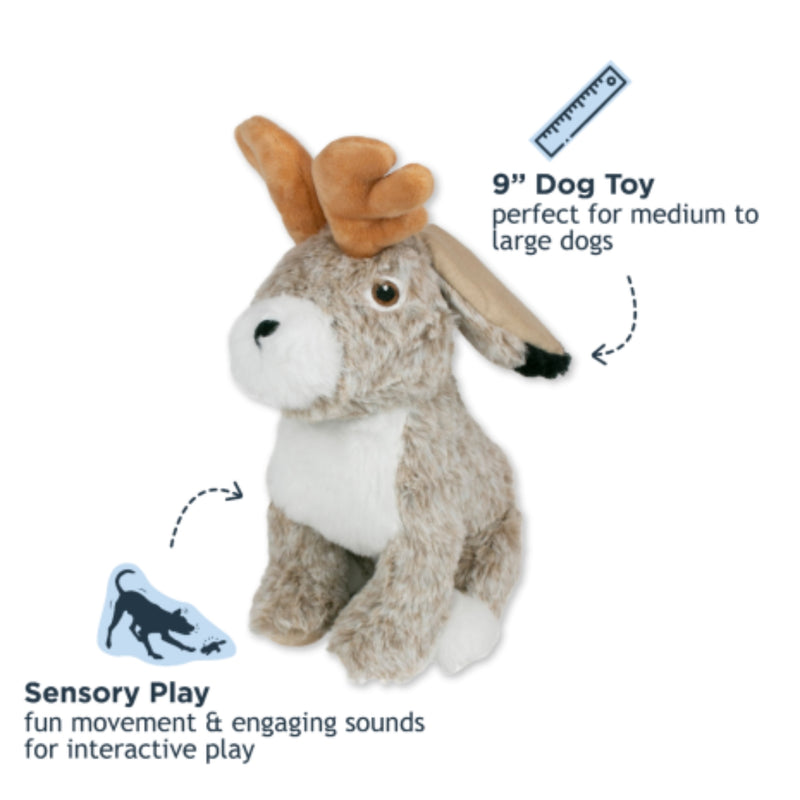 Load image into Gallery viewer, Tall Tails Animated Jackalope Dog Toy
