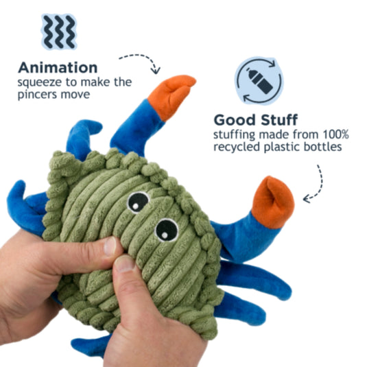 Tall Tails Animated Crab Dog Toy