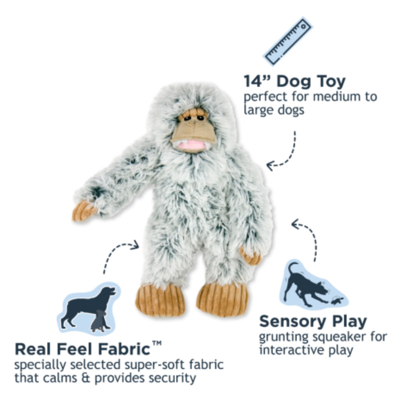 Load image into Gallery viewer, Tall Tails Yeti with Squeaker Dog Toy
