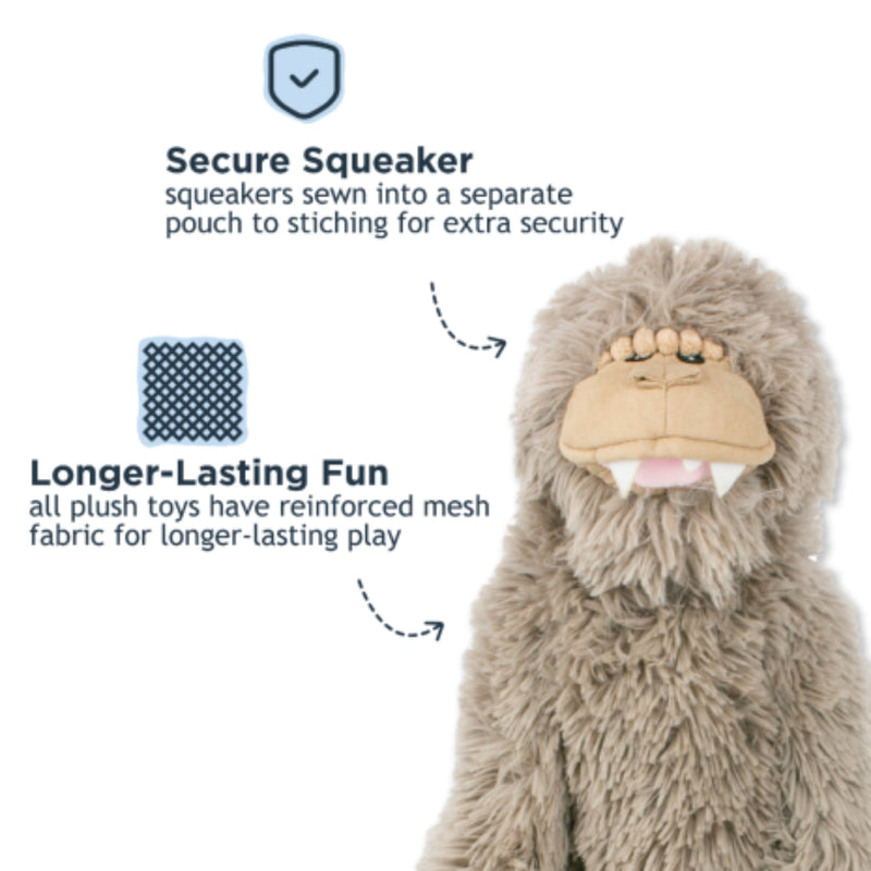 Load image into Gallery viewer, Tall Tails Stuffless Bigfoot with Squeaker Dog Toy
