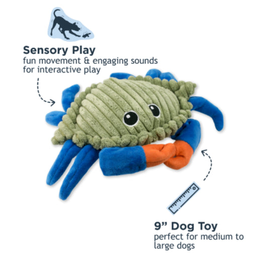 Tall Tails Animated Crab Dog Toy