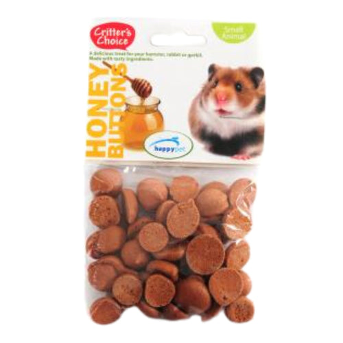 Critters Choice Honey Buttons 40g