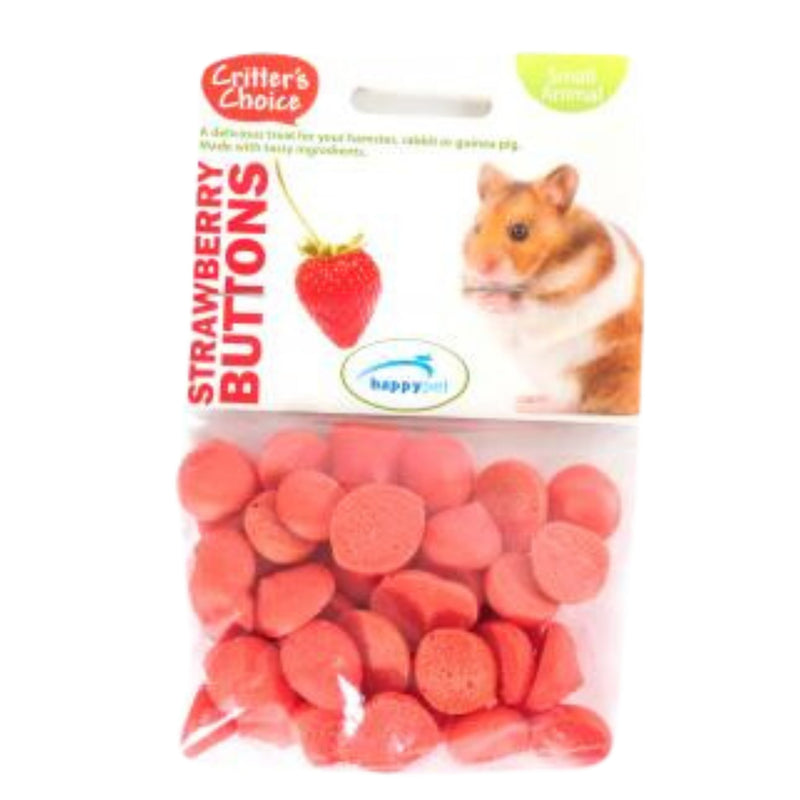Load image into Gallery viewer, Critters Choice Strawberry Buttons 40g
