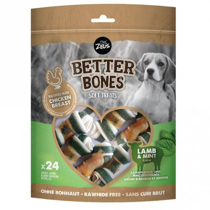 Load image into Gallery viewer, Zeus Better Bone Lamb &amp; Mint Flavour | Chicken-Wrapped Dog Bones |  9 Pieces, 197g
