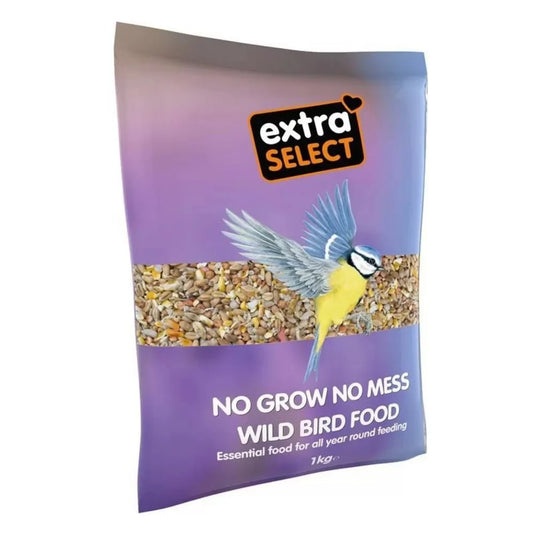 Extra Select No Grow Wild Bird Food – Nutritious, Mess-Free Seed Blend for Wild Birds