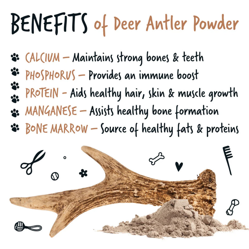 Load image into Gallery viewer, Bugalugs Deer Antlers Supplement for Dogs – 70g
