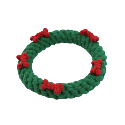 Happypet Ropee Christmas Wreath Rope Dog Toy