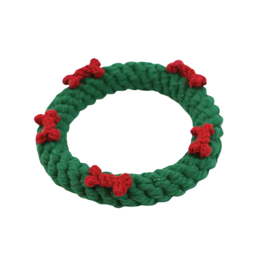 Happypet Ropee Christmas Wreath Rope Dog Toy