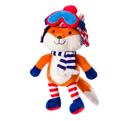 House of Paws Après Ski Fox Plush Dog Toy
