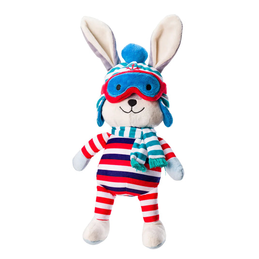 House of Paws Après Ski Rabbit Plush Dog Toy