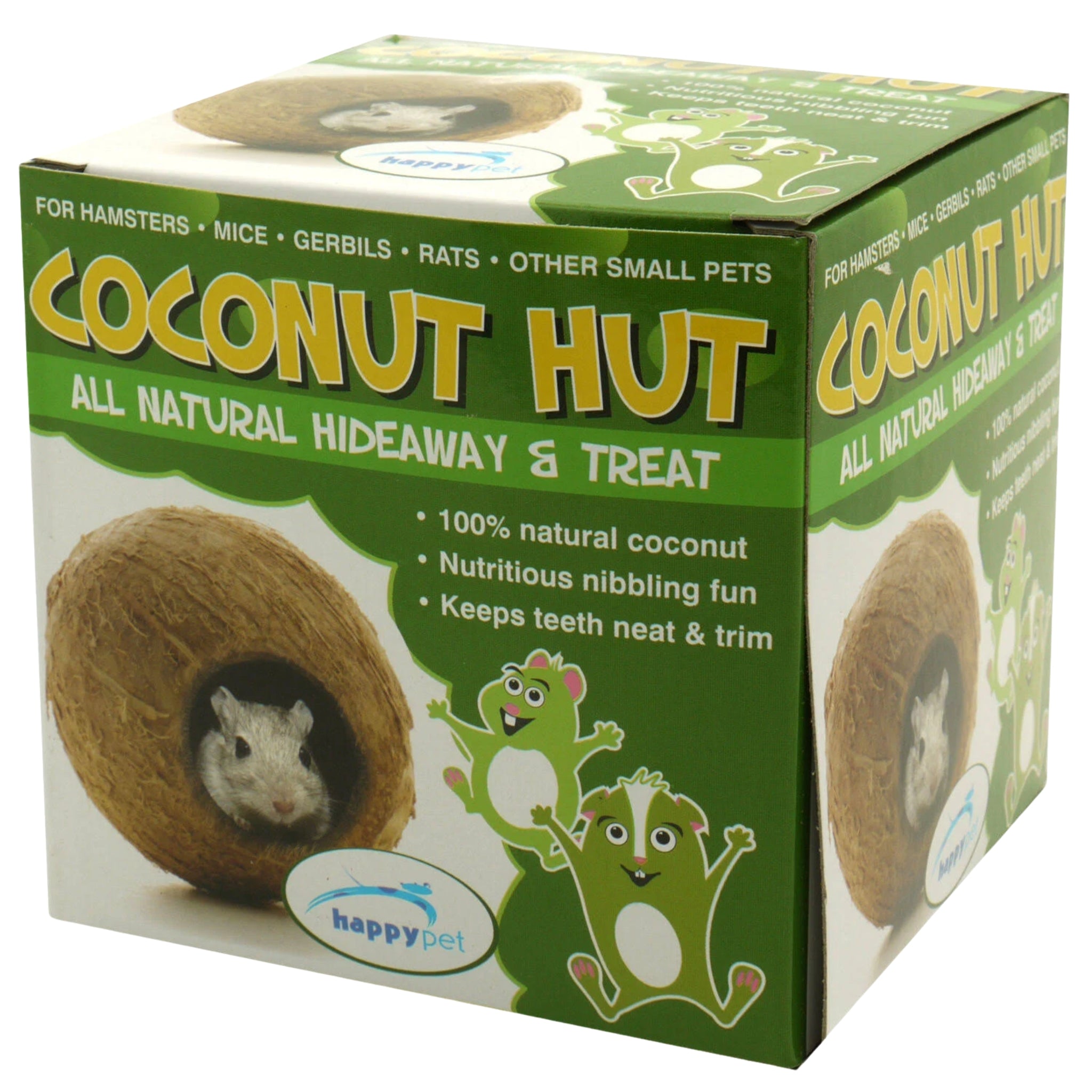 Nature First Coconut Hut – Natural Hideaway for Small Pets – Our Pet ...
