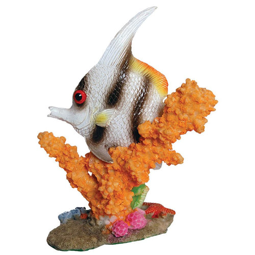 Aqua Spectra Marine Fish with Coral Base Aquarium Decoration