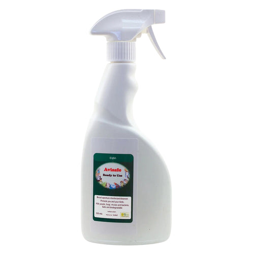 Avisafe Ready-to-Use Disinfectant 500ml – Bird Cage Cleaner Bottle