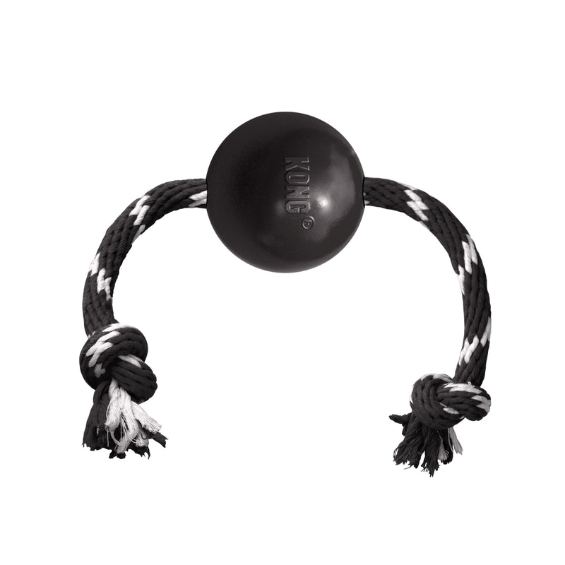 Load image into Gallery viewer, KONG Extreme Ball with Rope for fetch, tug, and chewing
