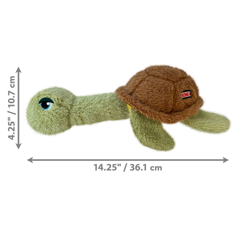 Load image into Gallery viewer, KONG Scruffs Turtle – Crinkle Plush Dog Toy for Gentle Play
