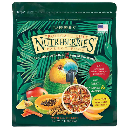 Lafeber NutriBerries Tropical Fruit Parrot Treats