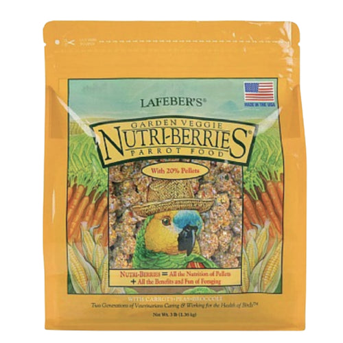 Lafeber Garden Veggie NutriBerries Parrot 1.36kg, vegetable-infused parrot treats