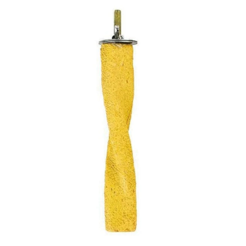 Load image into Gallery viewer, Twisted Cement Perch – Textured Nail-Trimming Perch for Parrots Assorted Colour
