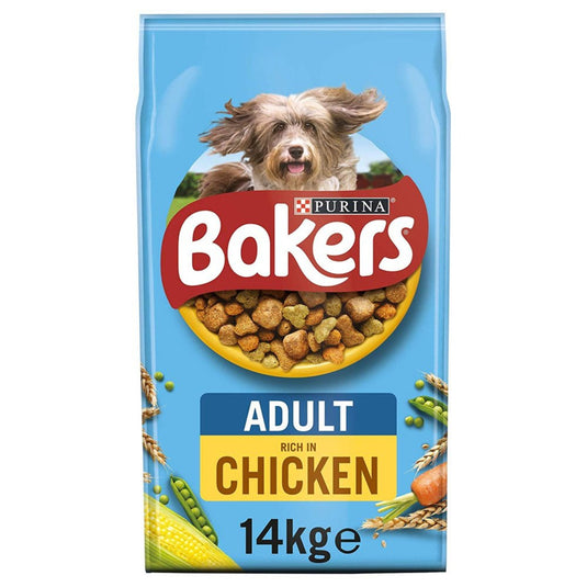 Bakers Complete Dry Dog Food - Chicken & Country Vegetables 14kg