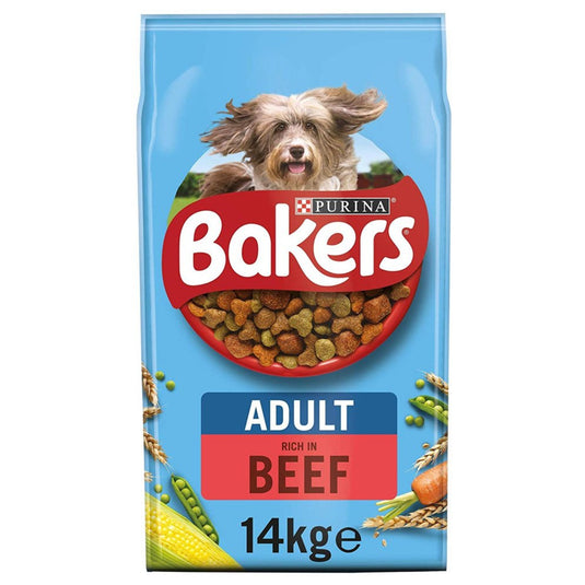 Bakers Complete Dry Dog Food - Beef & Country Vegetables 14kg